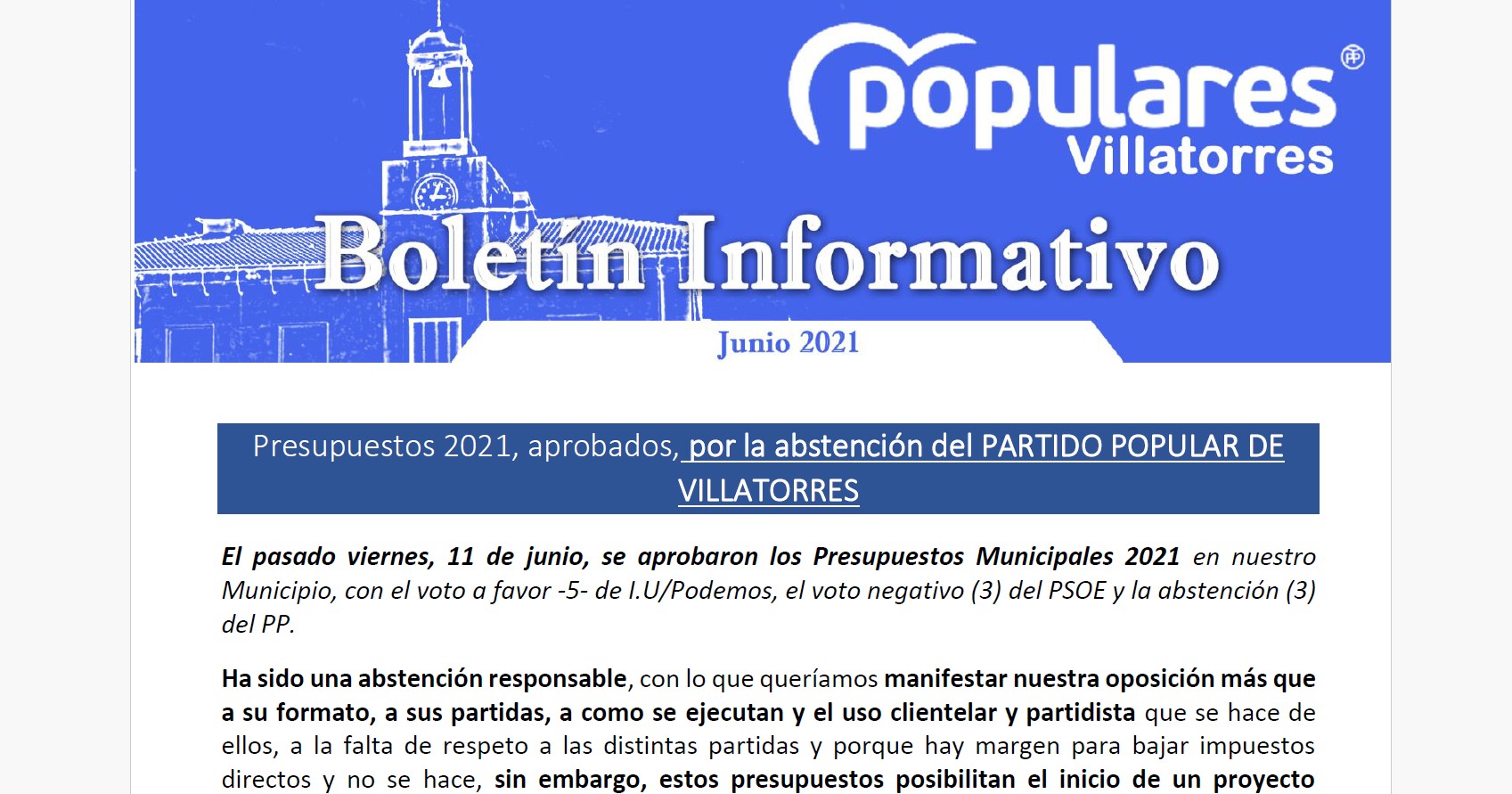 Boletín Julio 2021